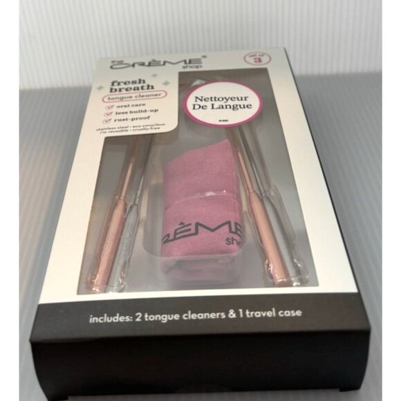 The Crème Shop Fresh Breath Tongue Cleaners Set of 3 Oral Care Tools NEW - Picture 5 of 6